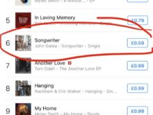 ‘Songwriter’ #6 On The iTunes Chart