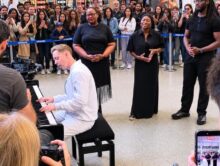 John Galea Performs At St Pancras London