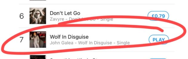 ‘Wolf In Disguise’ Charts At #7 on the iTunes Chart